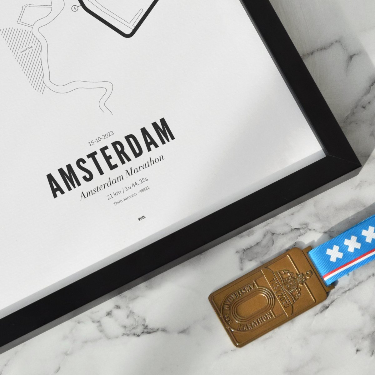Poster van Halve Marathon Amsterdam 2023 | WIJCK. 